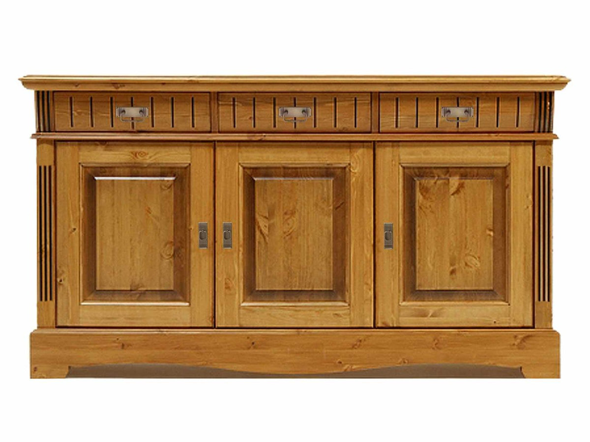Sideboard Kommode Anrichte Florenz 3 Schubladen 3 Türen Pinie Nordica massiv