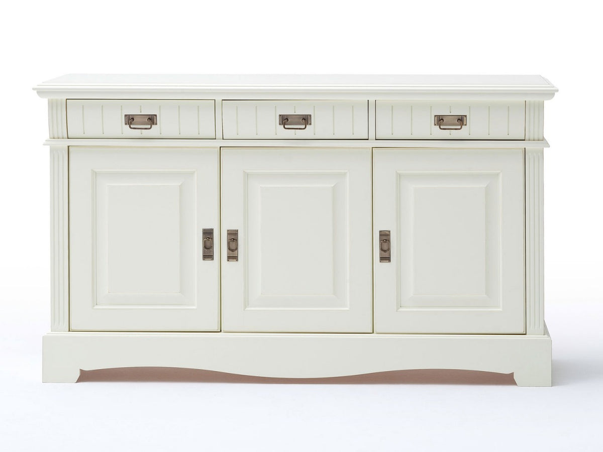 Sideboard Kommode Anrichte Padua 3 Schubladen 3 Türen 157x83x45cm panna