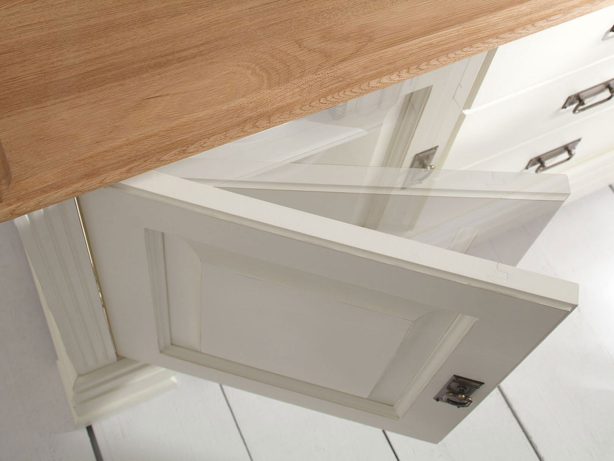 Wohnwand Set Novara Highboard Lowboard weiß Wildeiche natur