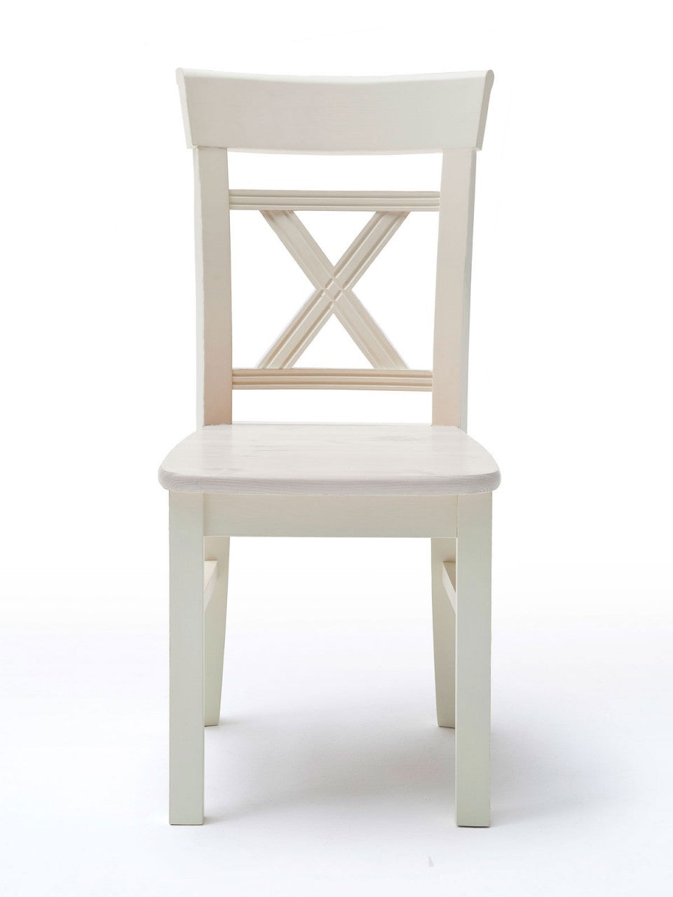 Esszimmer Stuhl Padua mit Massivholz Sitzfläche ohne Sitzkissen panna
