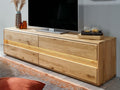 TV Lowboard Bergeiche Wildeiche Massivholz mit 4 Schubladen