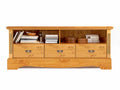 TV Lowboard TV Schrank Florenz mit Staufach und 3 Schubladen Pinie Nordica massiv sierra