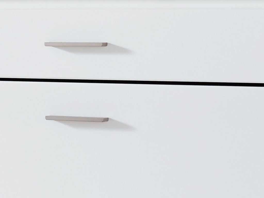 TV Lowboard Olbia 141x67x45 cm Pinie Nordica weiß Wildeiche massiv