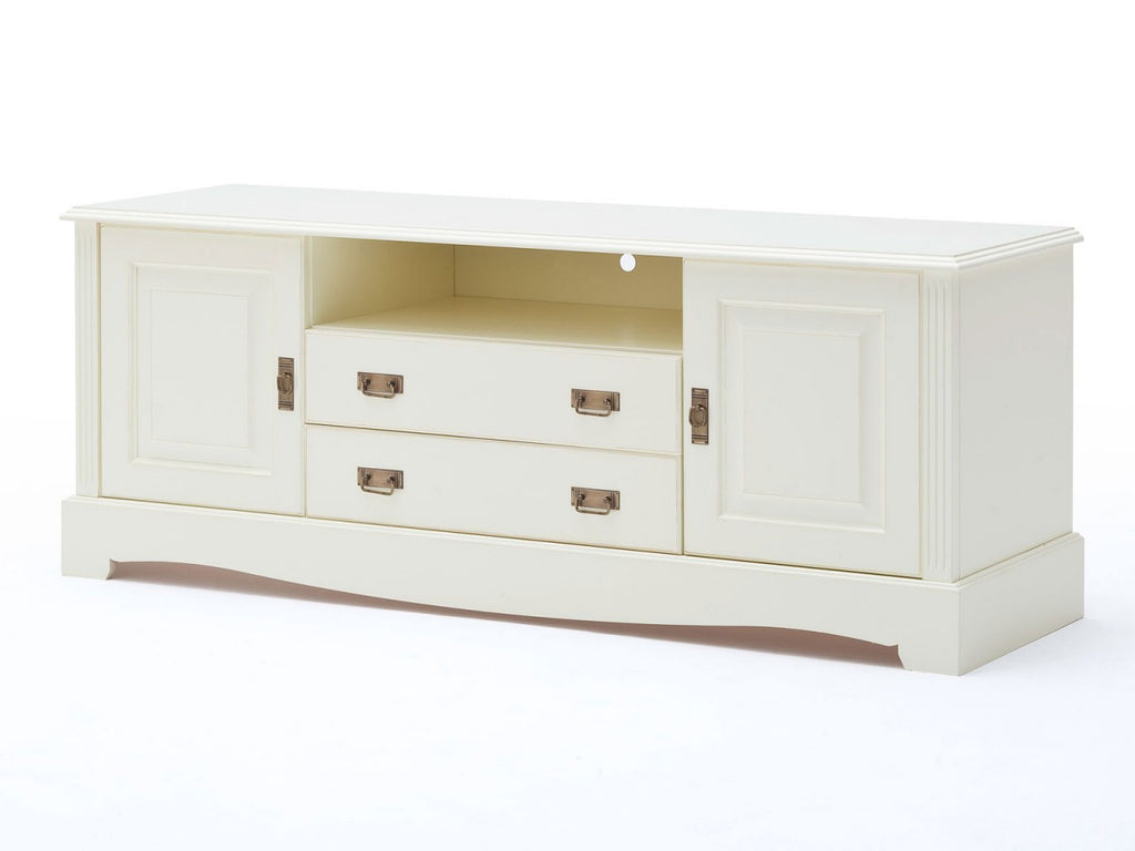 Wohnwand Padua 5-teilig B397xH204xT56cm massiv panna