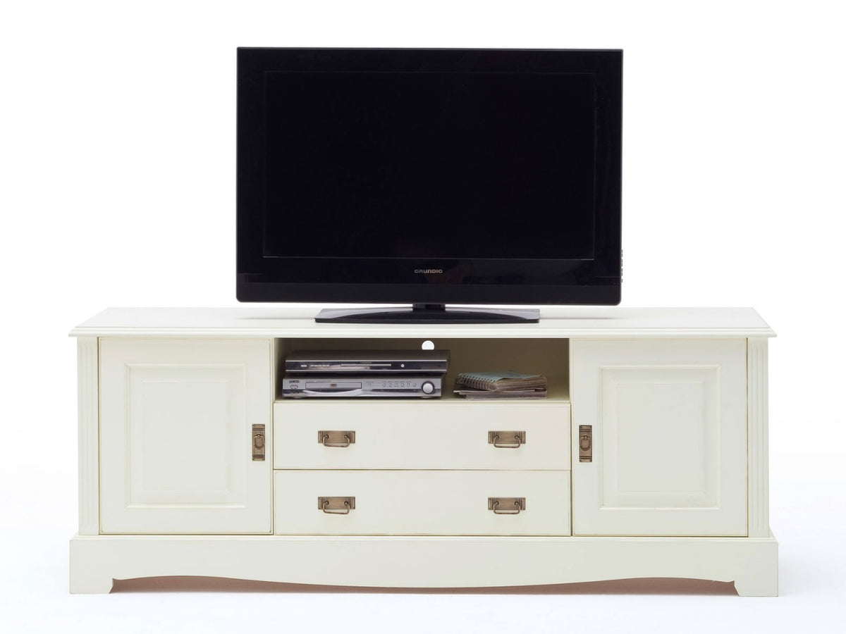TV-Lowboard Padua – Großformat, Türen & Schubladen 198x68,5x43 cm panna