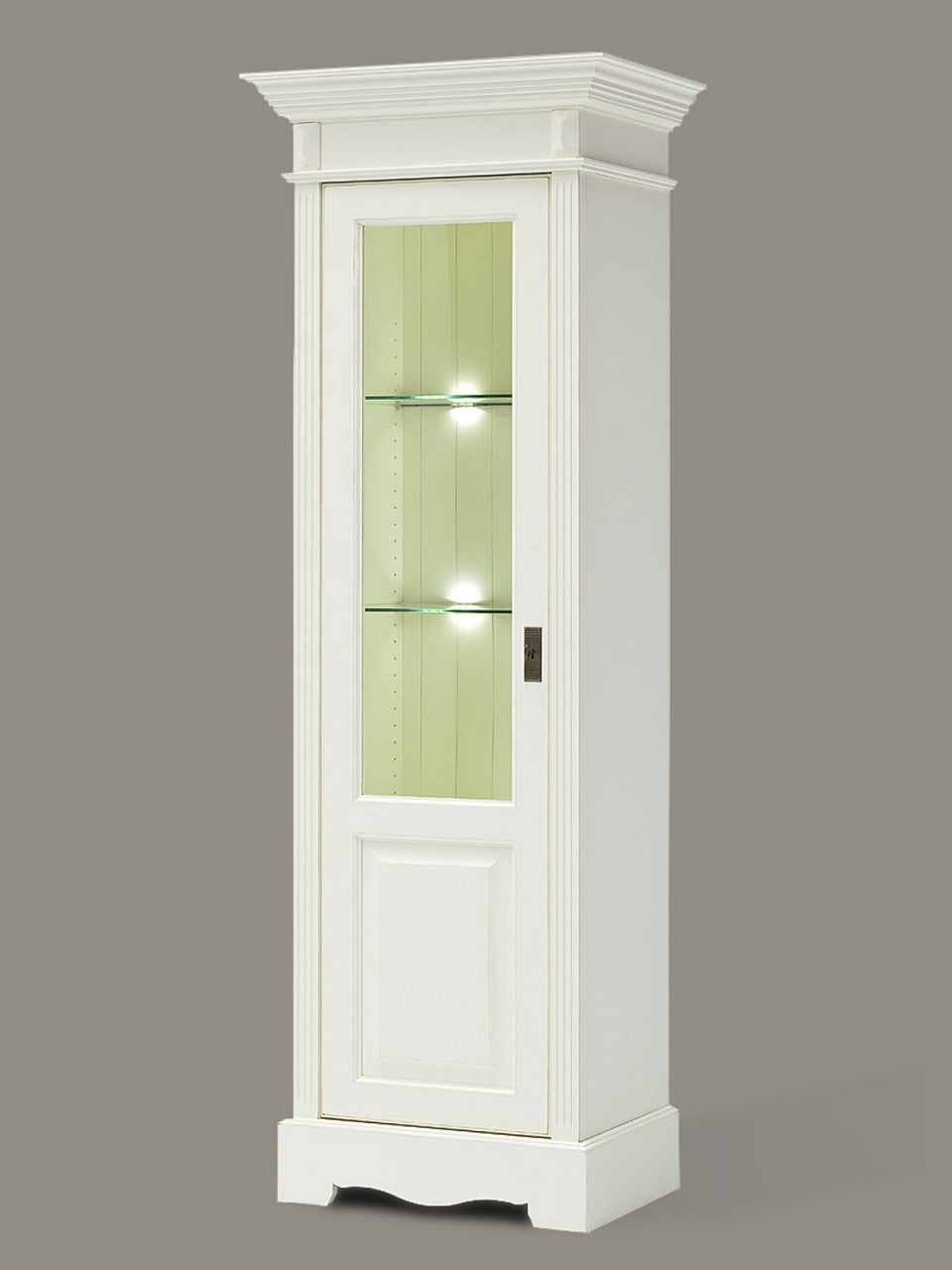 Wohnzimmer Schrank Set Wohnwand Padua 3-teilig B367xH204xT49cm massiv panna