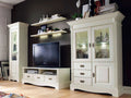 Wohnwand Wohnzimmer Schrank Set Padua 5-teilig B354xH204xT56cm massiv panna