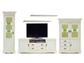 Wohnwand Padua 5-teilig B397xH204xT56cm massiv panna