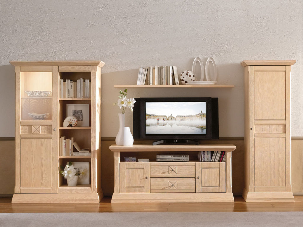 Wohnwand Pinie massiv Vienna 4-teilig B 320 x H 156 cm